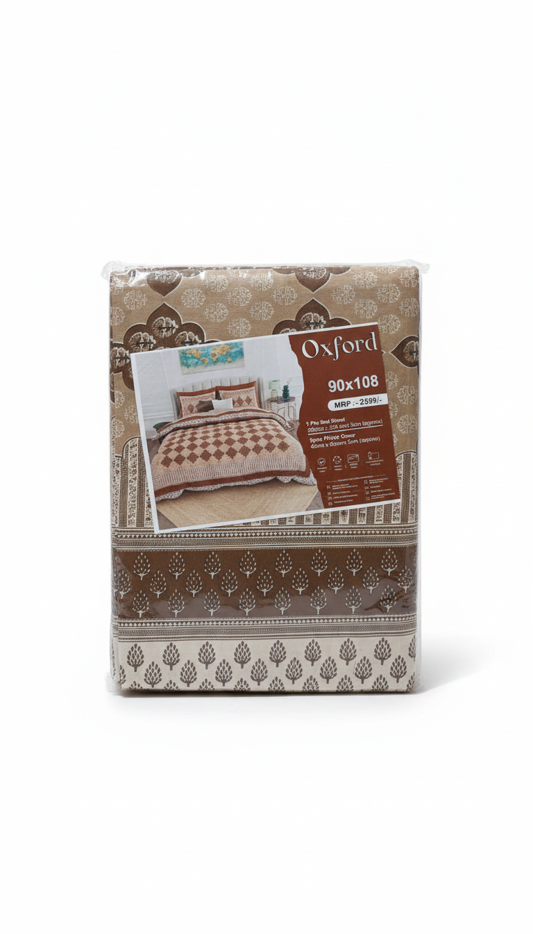Oxford Pure Cotton Bedcover Set
